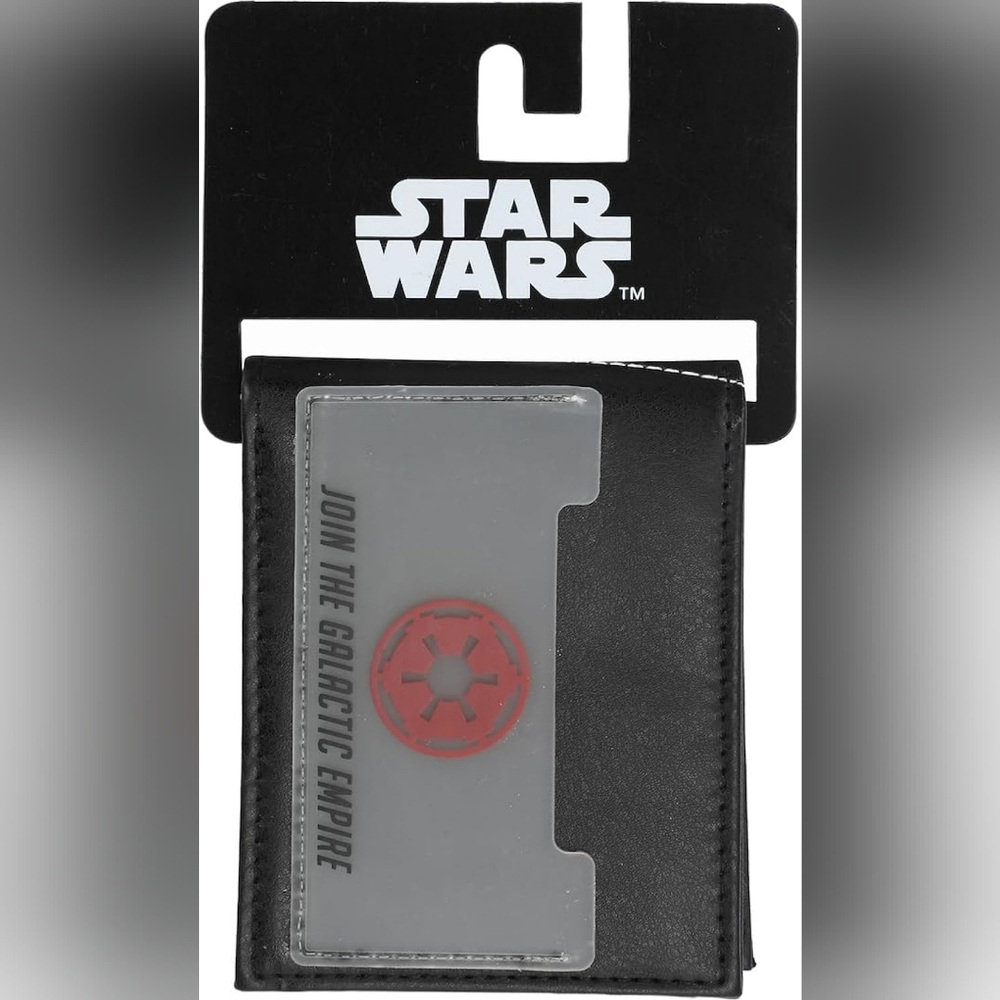 Bioworld Star Wars Black Wallet with Red Galactic Design NWT